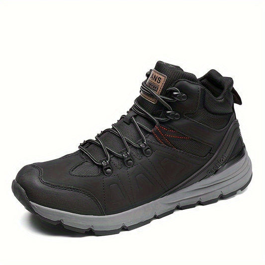 Men's High Top Hiking Boots Comfy Non Slip Lace Up Durable Shoes