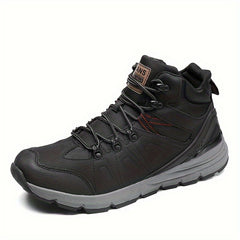 Men's High Top Hiking Boots Comfy Non Slip Lace Up Durable Shoes