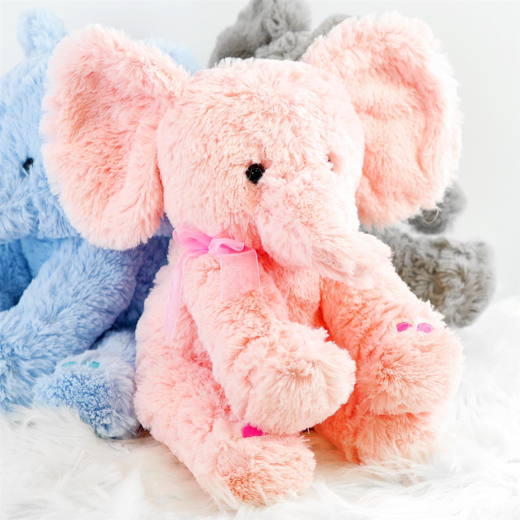 Plush Soft Elephant Teddy Bear Cuddling Baby Gift Toy Baby Pink Elephant