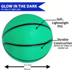 Glow Mini Basketball for Night Training Game