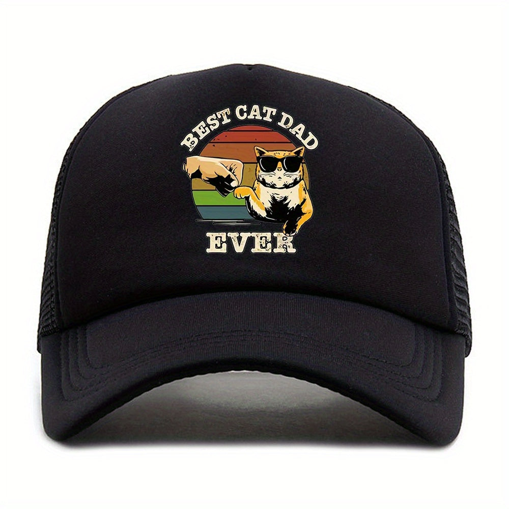 Sunshade Baseball Cap Print Hip hop Sun Hat Mesh Hat