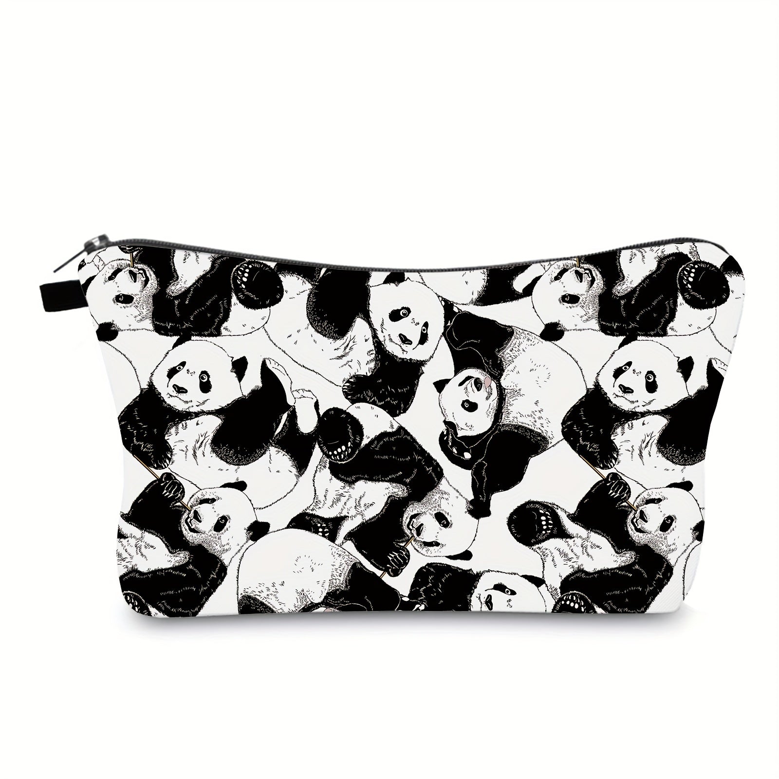 Panda Print Toiletry Travel Bag Makeup Pouch Cosmetic Bag For Teenage Girls