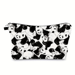 Panda Print Toiletry Travel Bag Makeup Pouch Cosmetic Bag For Teenage Girls