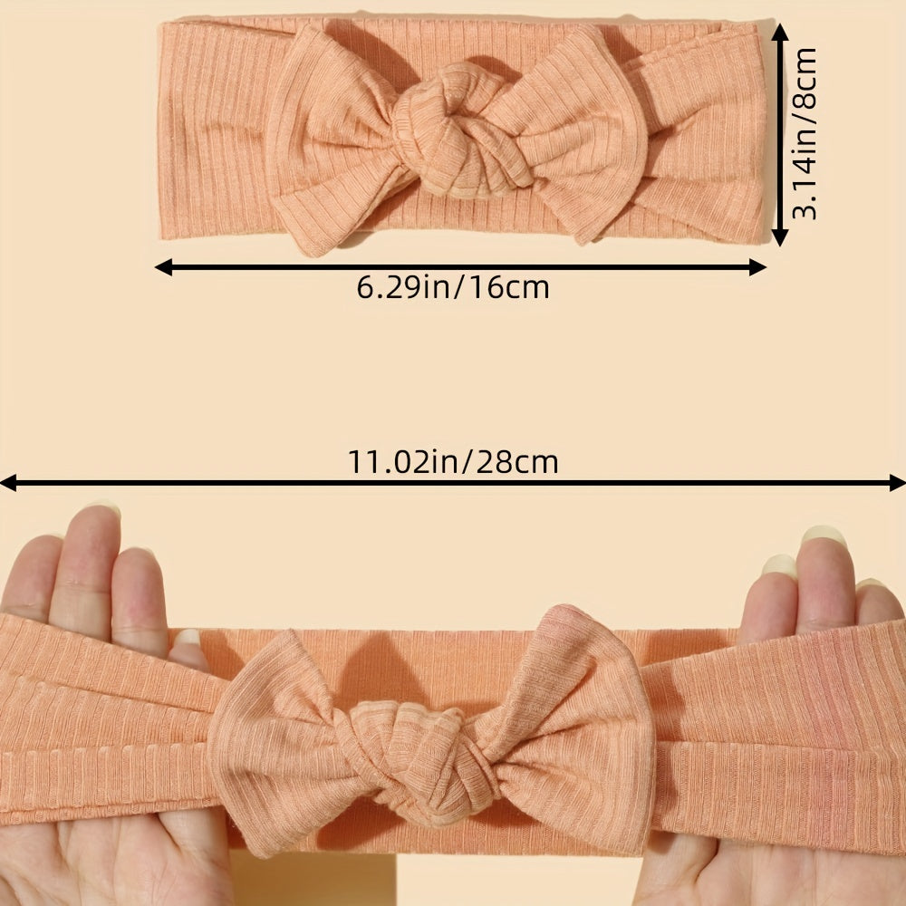 2pcs Baby Headband Butterfly Knot Elastic Newborn Hair Accessories