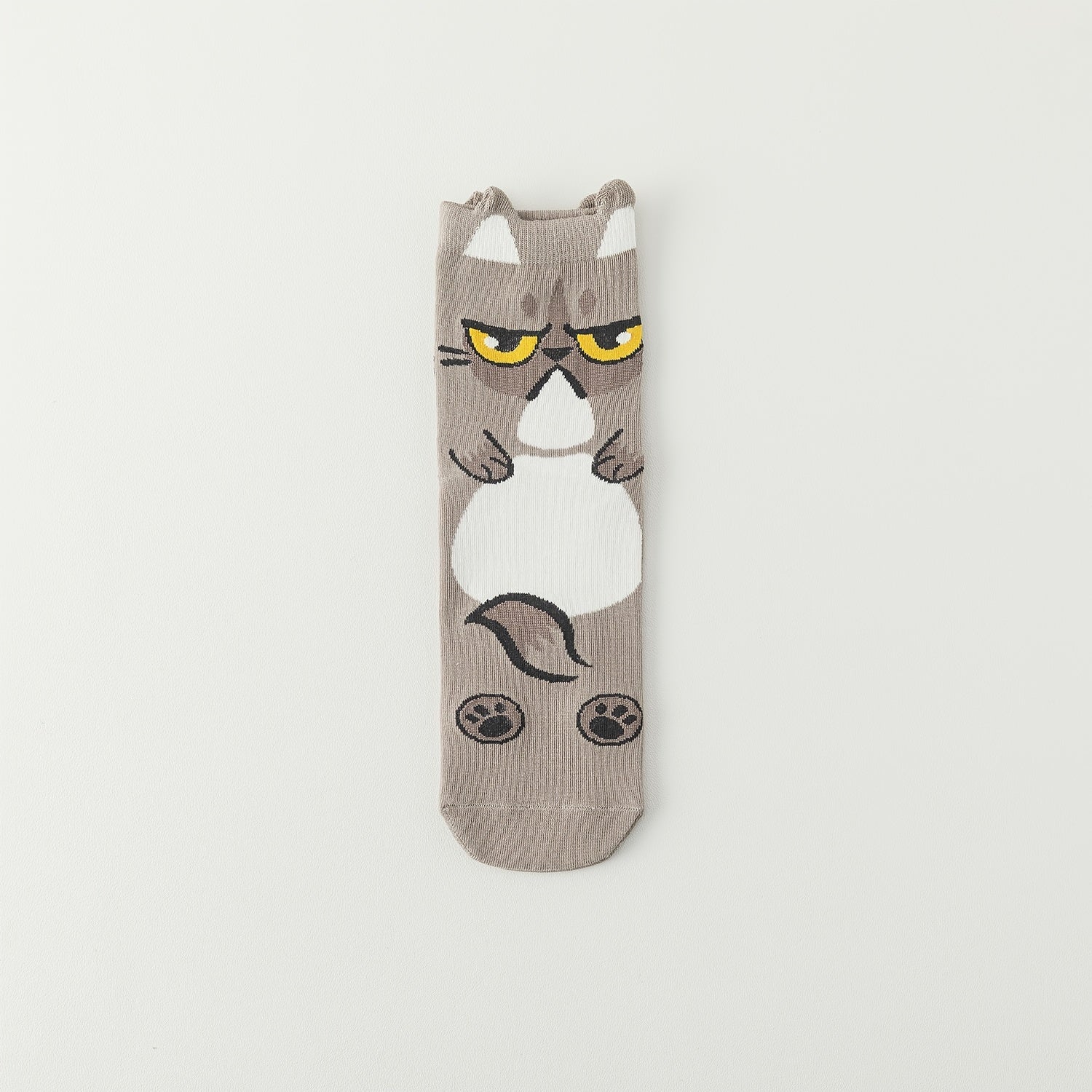 5 Pairs Cat Print Socks Lightweight Women's Stockings & Hosiery