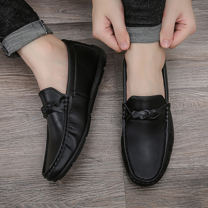 Men's Non-Slip Twist Decor Loafers