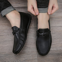 Men's Non-Slip Twist Decor Loafers