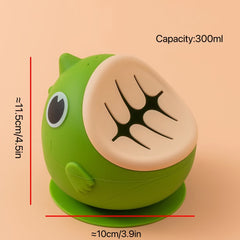Dinosaur Silicone Bowl Anti-fall and Anti-scalding Tableware