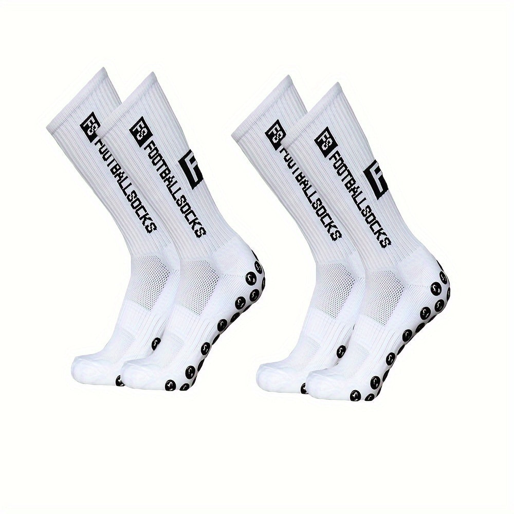 Men's Football Socks Non slip Sports Socks Crew Socks With Gripper