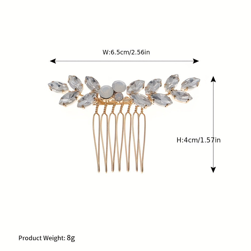 Bridal Wedding Dress Headwear Rhinestone Hair Comb