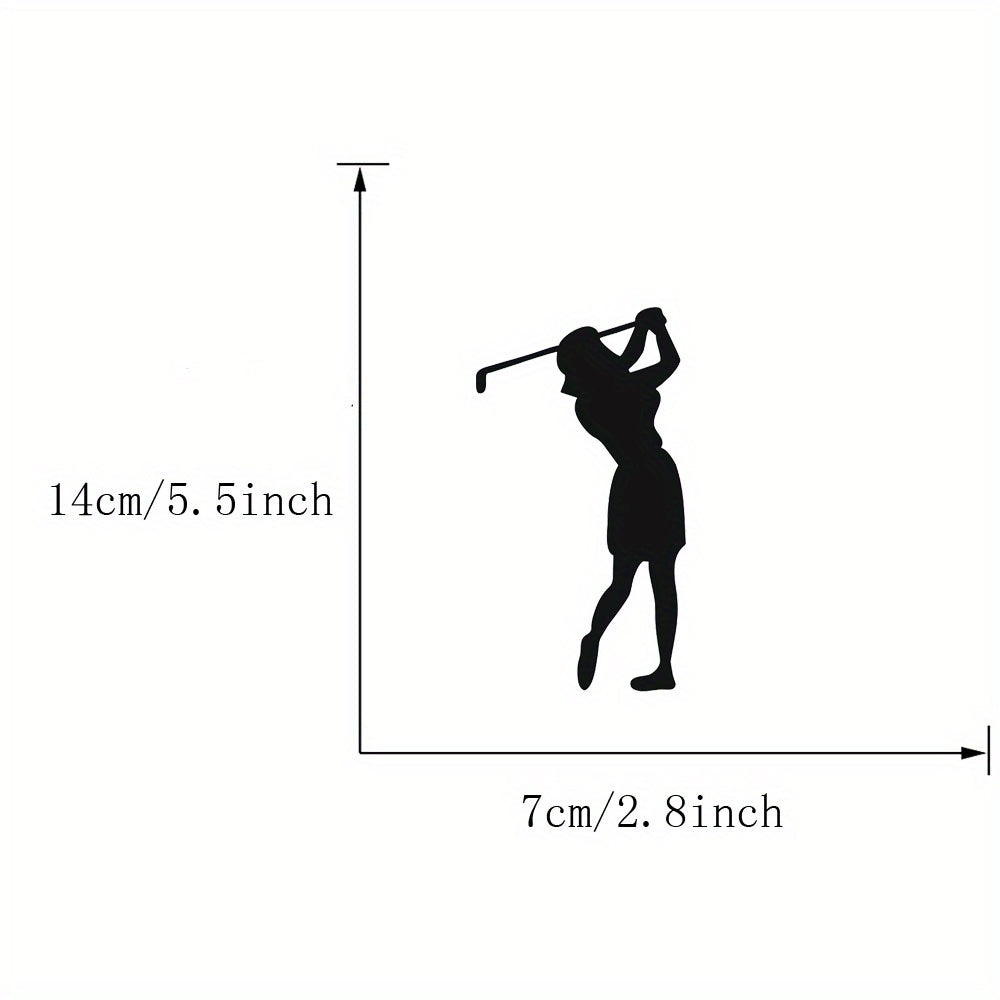 Women Golf Silhouette Car Sticker Waterproof Window Car Decals
