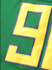 Men's Green Retro Classic Ice Hockey Jersey 96 - Embroidered Stitched Sweats