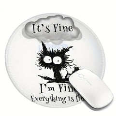 Cute Kitten Pattern Mouse Pad - Non-slip Office Gaming Pad