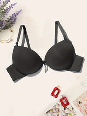 Comfy Solid T Shirt Bra Push Up Women's Lingerie