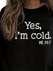 Women's Letter Graphic Fleece Sports Sweatshirt