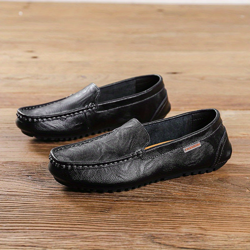 Men's Moc Toe Loafer Shoes Comfy Slip On Shoes Spring Summer
