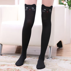 Cartoon Animal Pattern Over-The-Knee Socks for Women