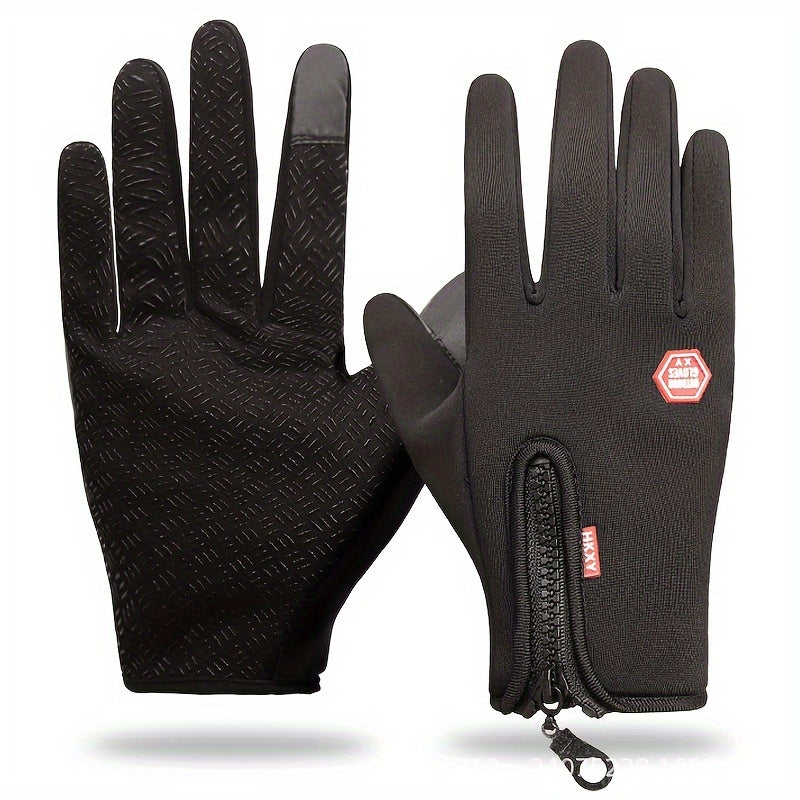 2 Pairs Winter Touch Screen Warm Gloves for Outdoor Driving