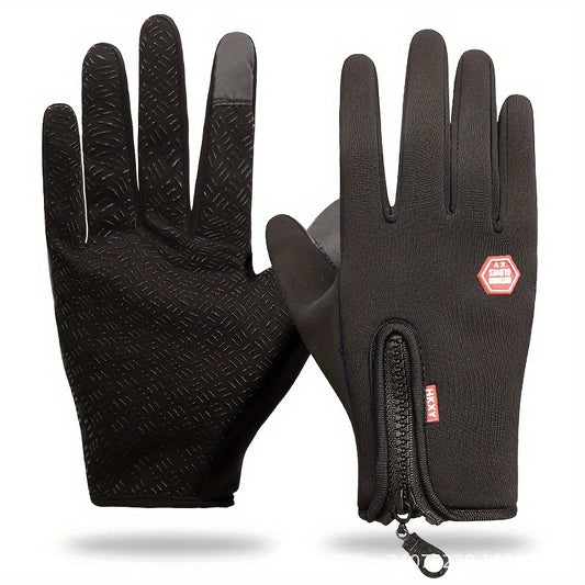 2 Pairs Winter Touch Screen Warm Gloves for Outdoor Driving