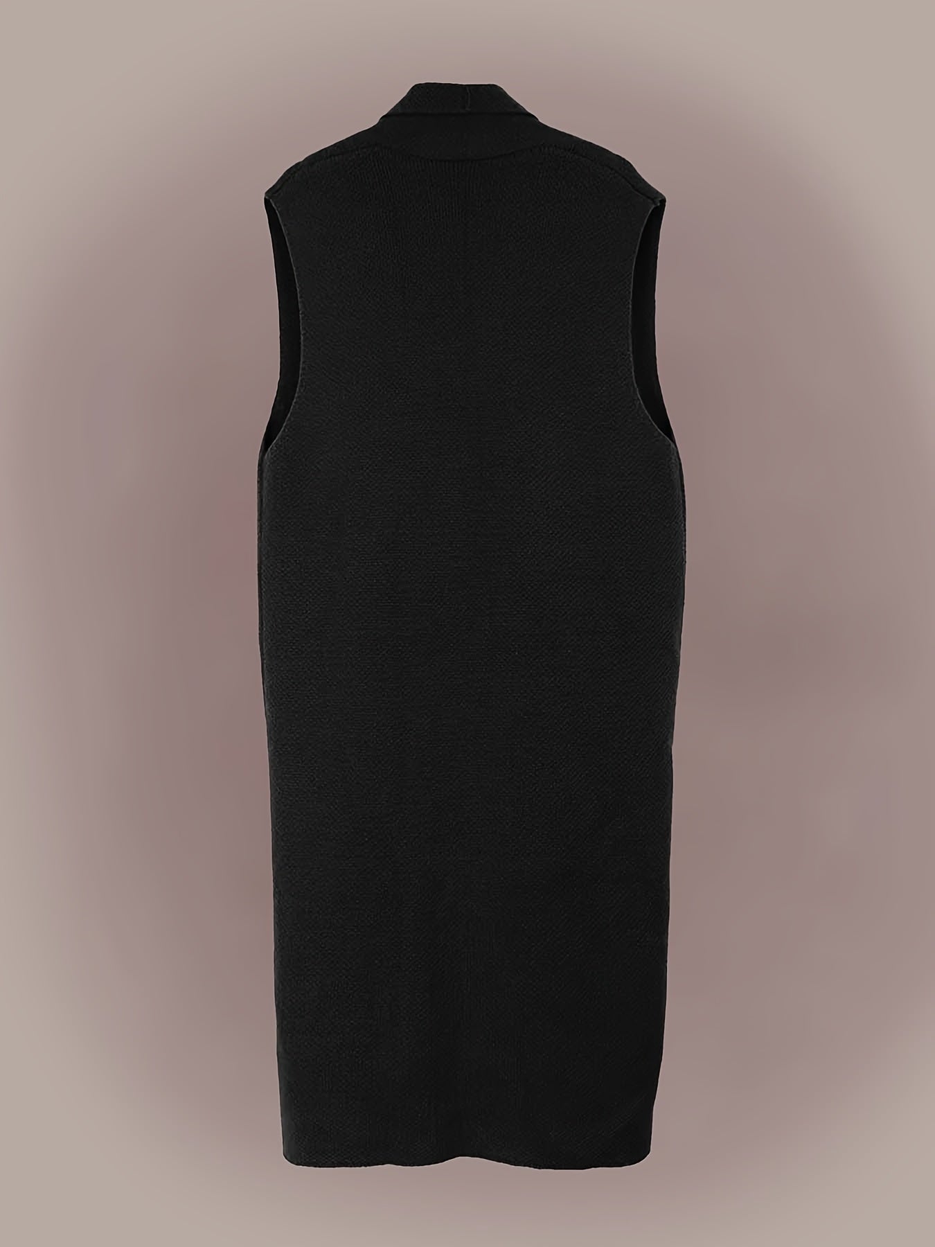 Casual Cardigan Women Solid V Neck Stretch Long Vest