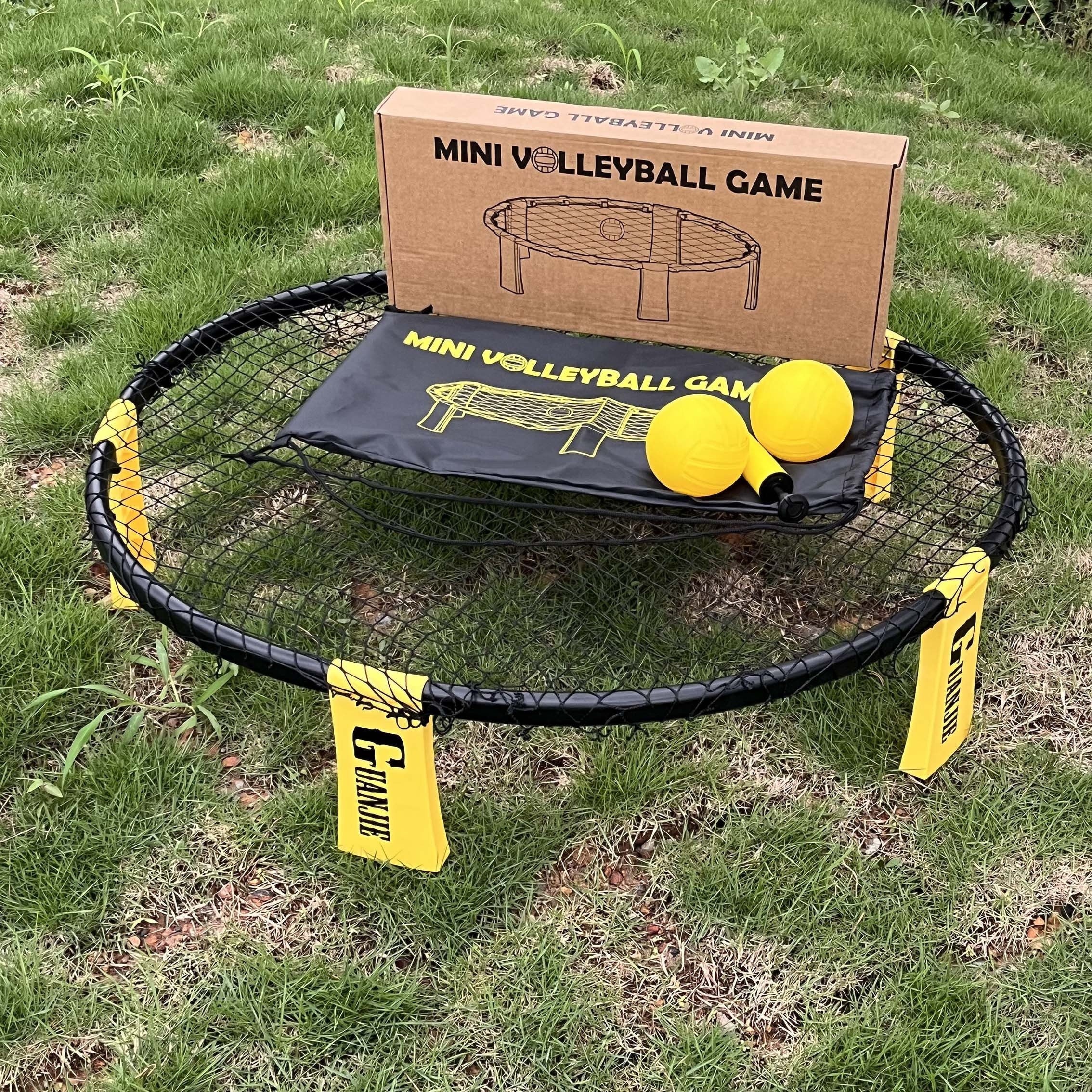 Portable Spike Ball Mini Volleyball Set for Outdoor Fun