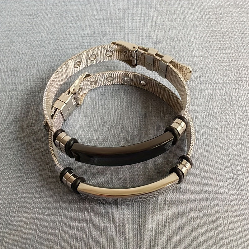 Stainless Steel Couple Bracelet Titanium Steel Unisex Bracelet