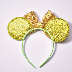 Sweet Sequin Bow Mouse Ear Headband Hair Accessory for Girls