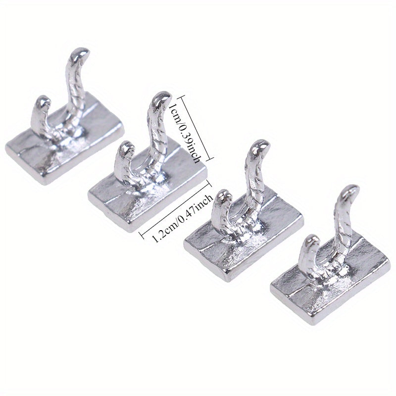 12 Dollhouse Mini DIY Hut Model Accessories BJD Props Alloy Hook Hangers