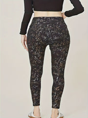 Women's Plus Snack Print High Stretch Leggings
