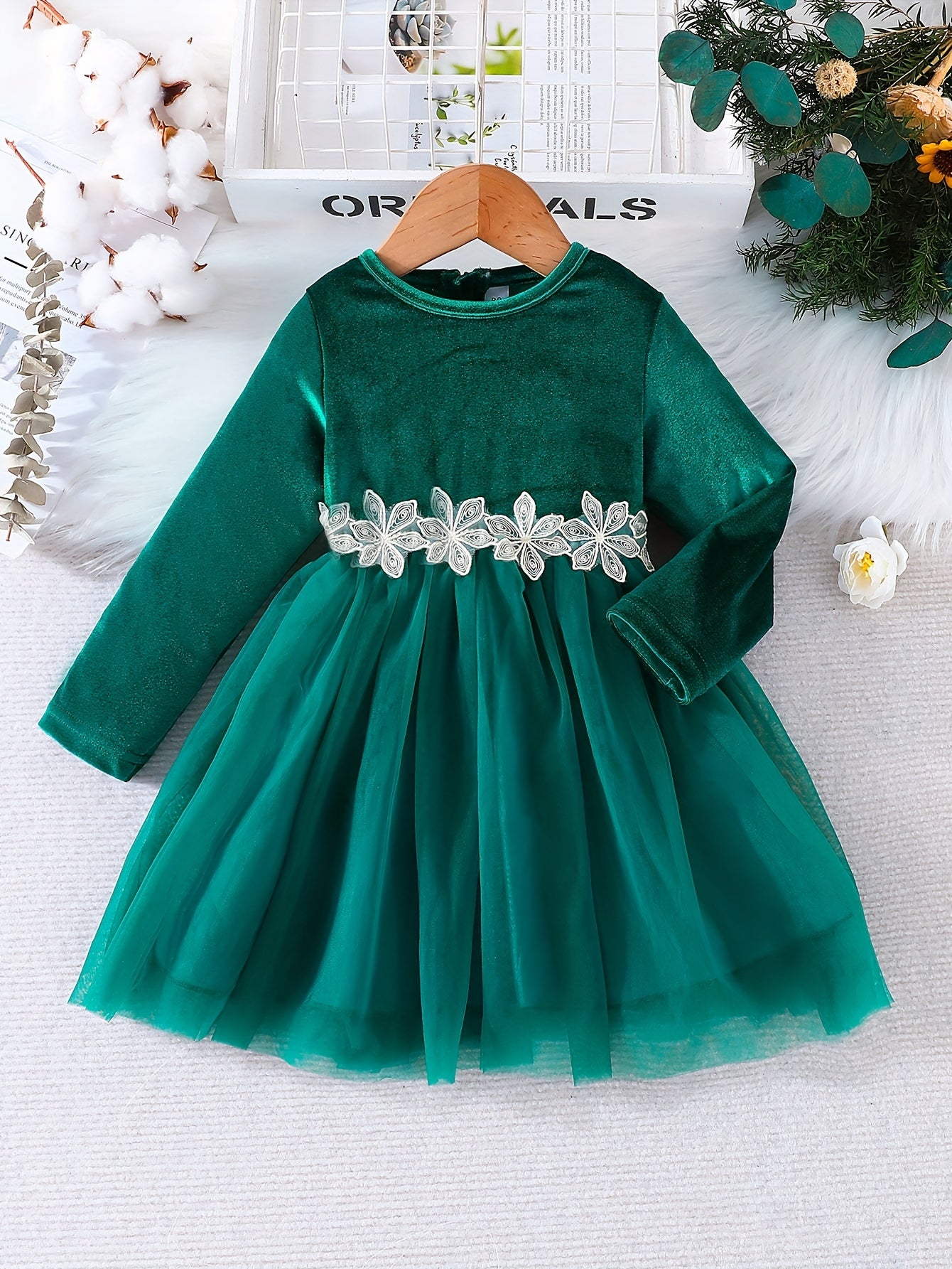 Baby Girls Floral Pattern Casual Dress