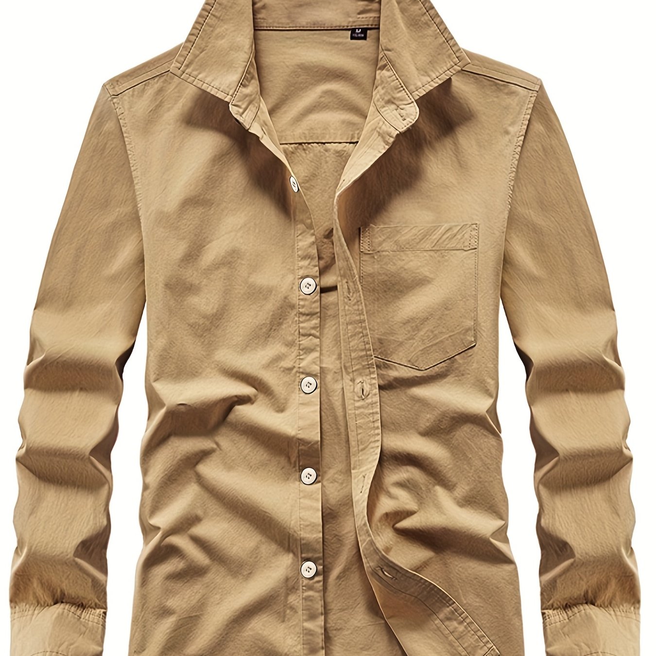Men's Casual Long Sleeve Button Up Shirt