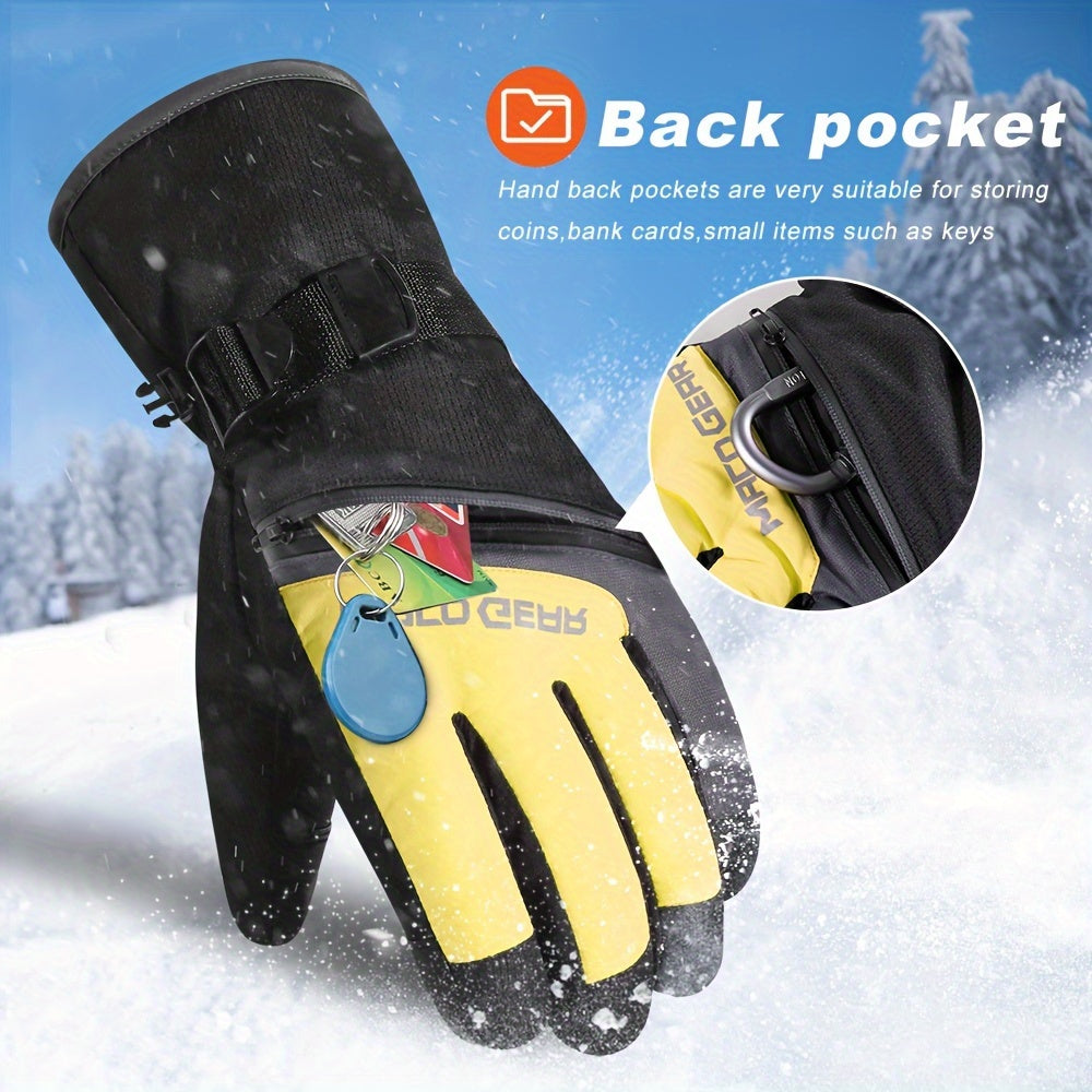 MVPTOO Winter Skiing Full Finger Gloves Touch Screen Outdoor Snowmobile Thermal