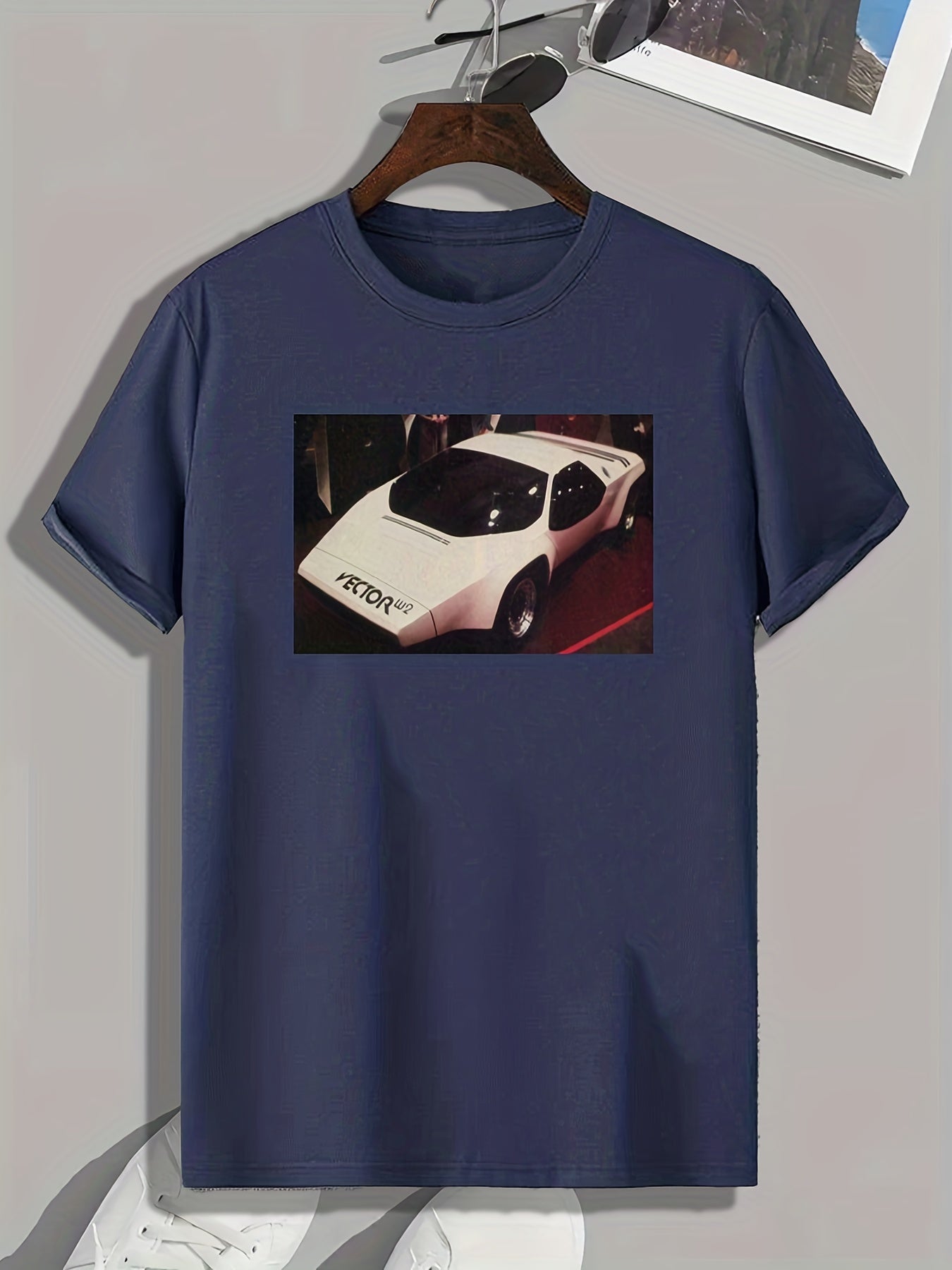 Sportscar Print Men's Comfy T shirt Active Breathable Tee
