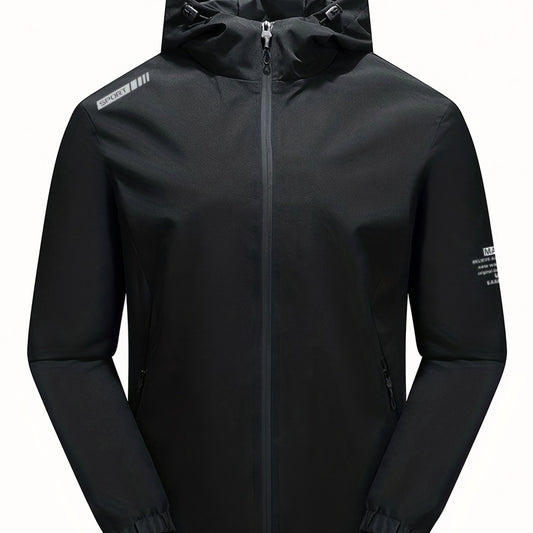 Men's Casual Windbreaker Jacket for Outdoor Activities
