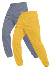 Men's Casual 2pcs Stretch Jogger Pants