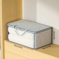 Large Capacity Storage Bag With Handles Portable Non-woven Fabric Clothes Organ