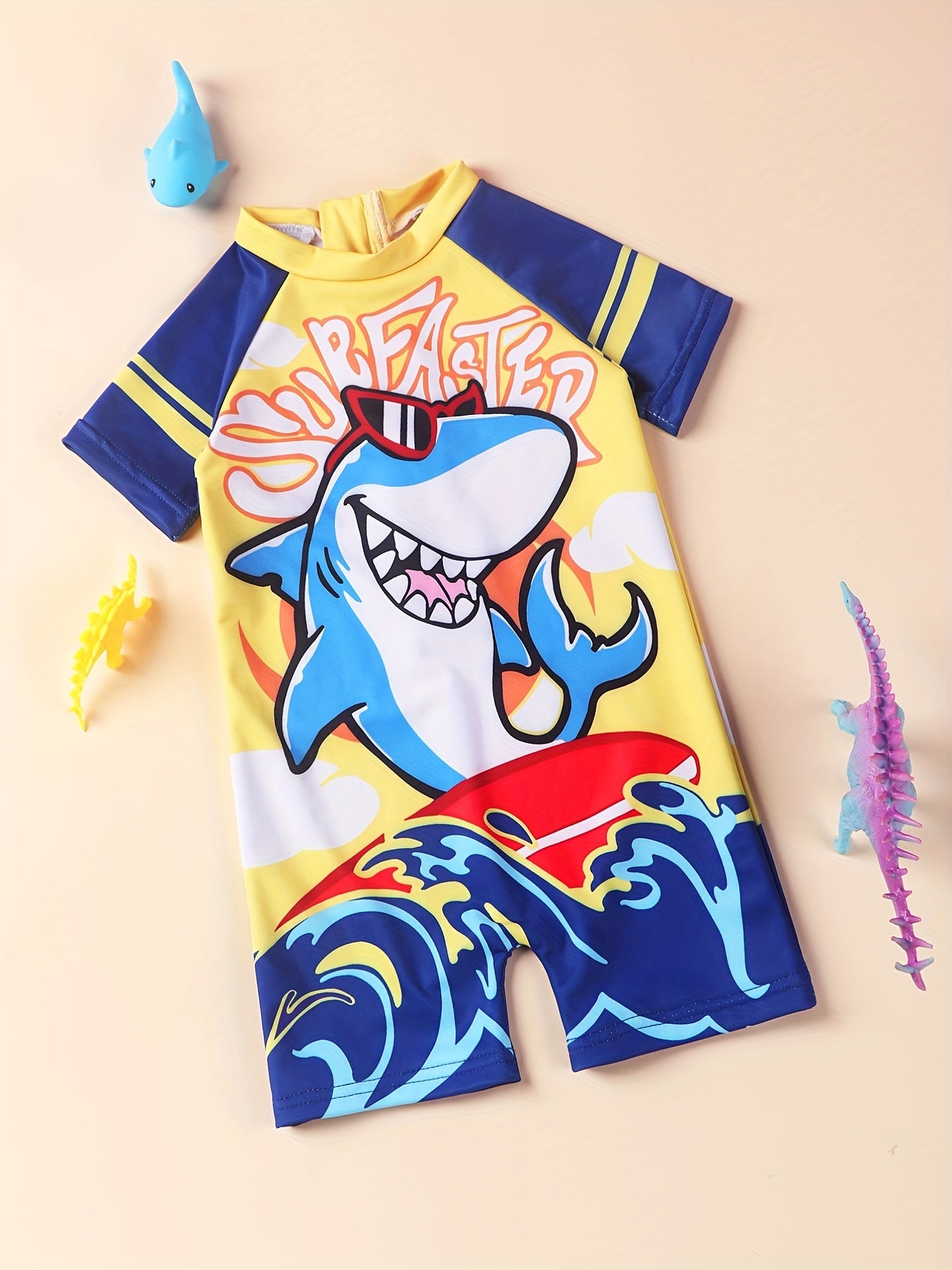 Baby Boys Surfaster Sharks Graphic Swimsuit Infant Toddler Swimming Costume