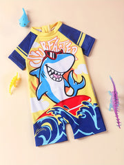 Baby Boys Surfaster Sharks Graphic Swimsuit Infant Toddler Swimming Costume