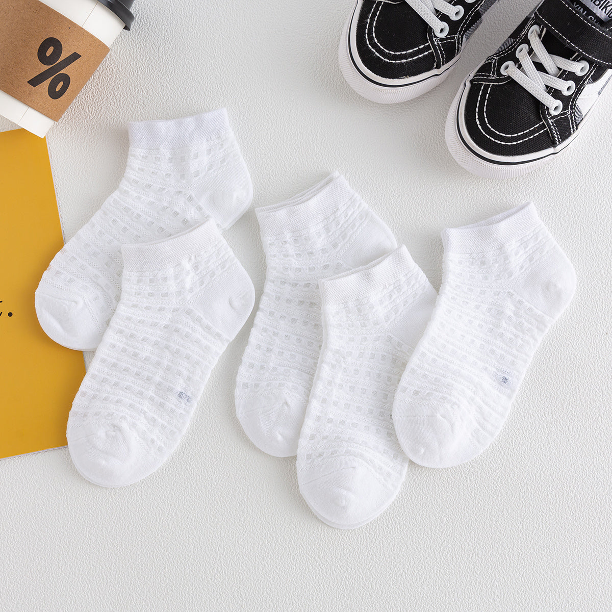 Solid 5pairs Toddler Socks Set