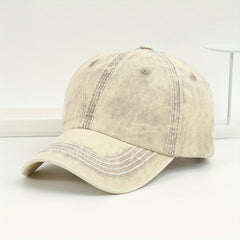 Vintage Washed Denim Trucker Cap for Women
