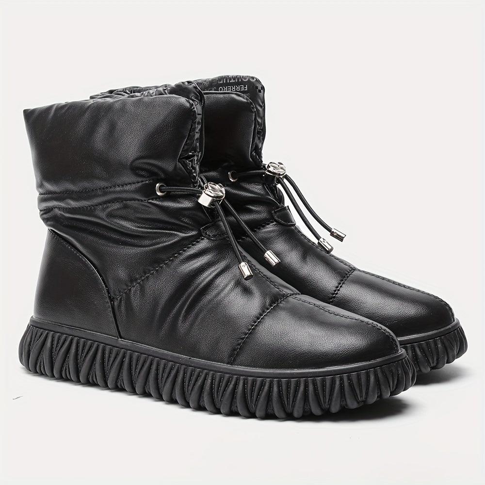 Women's Waterproof Snow Boots Non slip Medium Tube Snow Boots