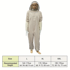 Bee Suit for Men and Women Professional Beekeeper Suit with Veil Hood