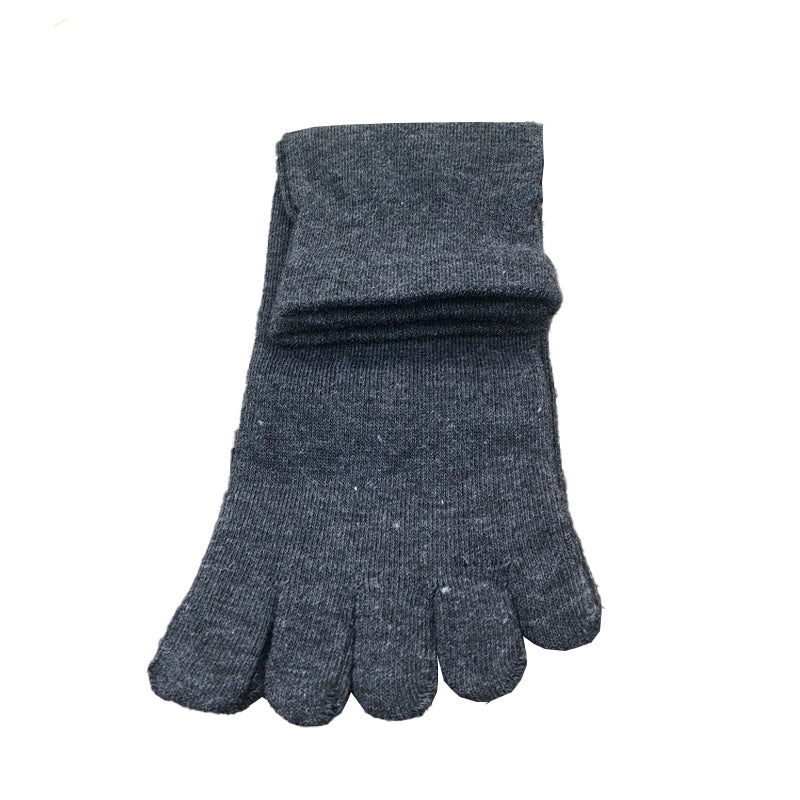 Breathable Moisture Wicking Five Finger Socks Comfortable Solid Short Socks