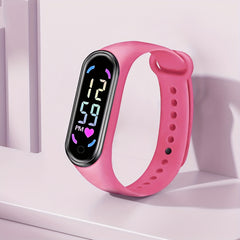 Touch Screen Tracker Silicone Sports Watch for Kids