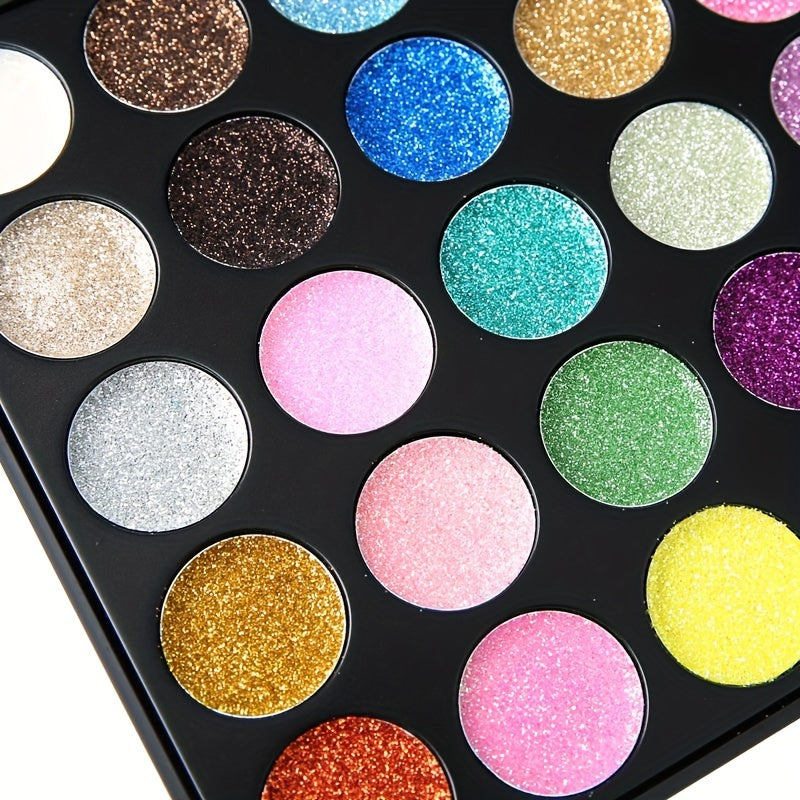 35 Colors Glitter Pearly Eyeshadow Palette Golden Multicolor Eyeshadow