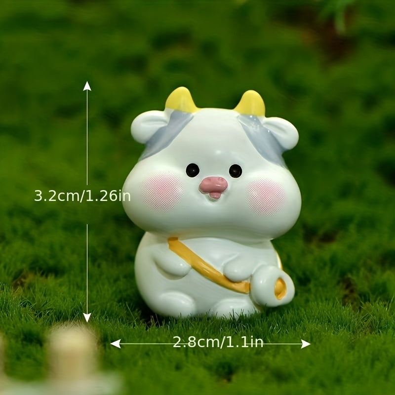 12 Zodiac Ornaments Mini Small Toys Cartoon Tabletop Ornaments