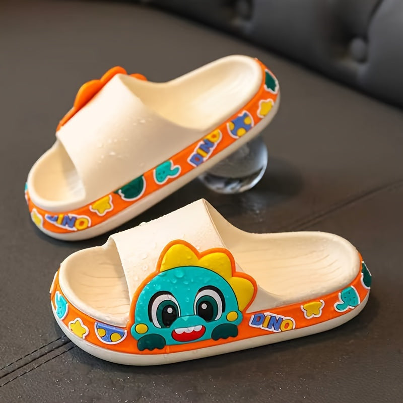 JIAGEYA Boys Cartoon Slippers Non Slip Lightweight Open Toe Slippers