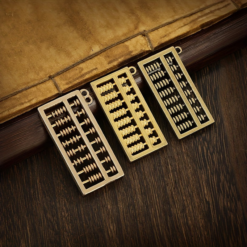 Brass Keychain Pendant Lucky Abacus Pendant Bag Purse Car Key Pendant