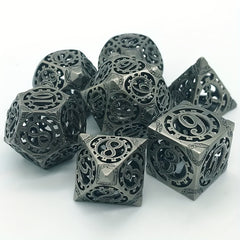 7pcs Gear Dice For Fun Game Digital Hollow Desktop Entertainment