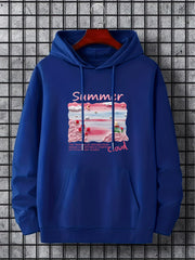 Little Prince Rose Print Men's Hooded Sweatshirt